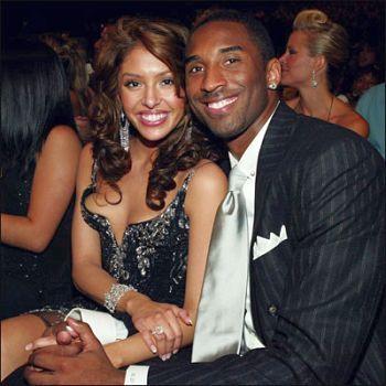 Kobe Bryant, here with wife 