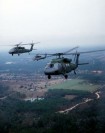 Blackhawks in flight