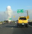 Field burning day east of Salem, Oregon