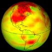 Global warming globe