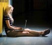 Girl using computer