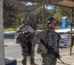 Soldiers receiving love boxes