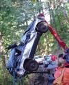 Crash scene along Columbia River in Oregon, 8-8-07
