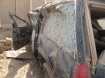 Blown up contractor vehicle in Iraq