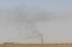 Open burn pit at al Asad Marine Air base in Iraq