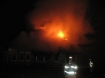 Historic Nyberg House in Tualitan, Oregon burning January 2nd