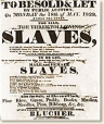 Actual poster from 1829 for a slave auction