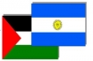 Palestine and Argentina flags