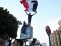 Photo of young people demonstrating in Cairo was taken by Matthew Cassel