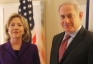 Hillary Clinton and Israeli PM Benjamin Netanyahu in New York