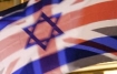 English flag and Israeli flag