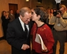 Outgoing Oregon Gov. Ted Kulongoski and his wife Mary Oberst