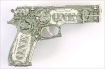 Gun money art