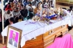 Mourners at the requiem service of Charles Ingabire