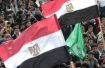 Palestinians in Gaza celebrate the revolution in Egypt.