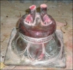 The rare bronze image of the deity Kooddaththaar found sawed off in the Sinhala Army-occupied ‘High Security Zone’ at I'lavaalai in Jaffna.
