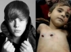 Justin Bieber and Ahmed Samouni