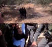 Top: Mustaffa arrested by soldiers, bottom: Mazin being arrested by several members of the IOF.