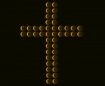 Cross made of pills