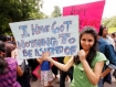 Shot from the original Slut Walk in Delhi, India
