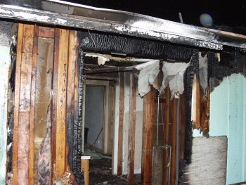 Scene of Salem, Oregon fire 4706