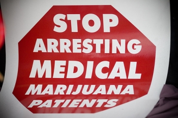 Stop Arresting Medical Marijuana Patients sign