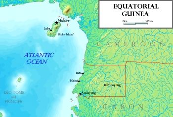 Map of Equatorial Guinea