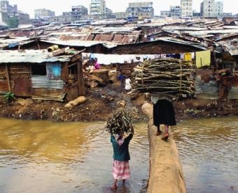 A Nairobi slum