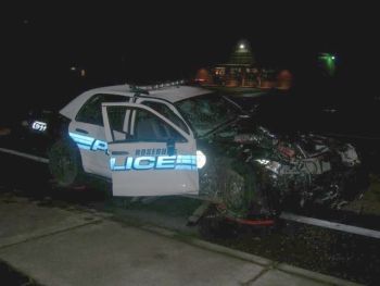 Crash in Roseburg involving a police car 16 Feb 2010