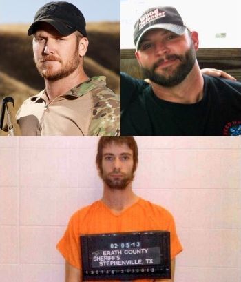 Navy SEAL Chris Kyle, Chad Littlefield and Marine Eddy Routh.