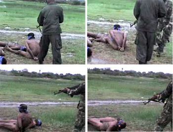 Sri Lankan soldiers execute captive Tamil Tiger 