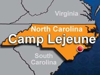 Camp Lejeune on the map