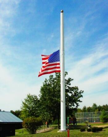 flag half staff