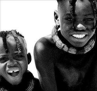 Faces of African kids