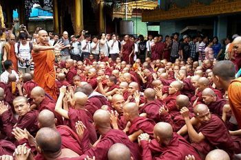 Buddhist monk unrest in Myanmar