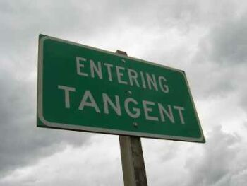 Entering Tangent sign