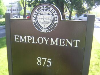 Oregon Employment Division sign