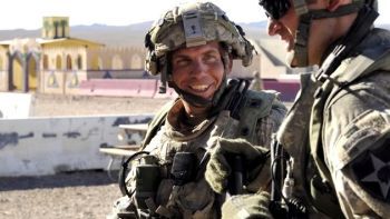 Staff Sgt. Robert Bales, left, in Fort Irwin, CA 2011. (United States Army)