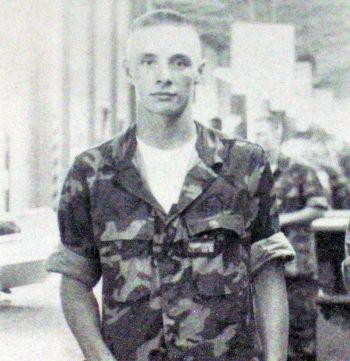 Tim King about two months before being sentenced to 30 days at the Correctional Custody Unit at the Camp Pendleton Marine Base in California