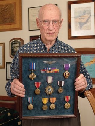 Among DeShazer’s many military decorations for service and bravery are the Distinguished Flying Cross, the Purple Heart and the Chinese Breast Order of Yung Hui.