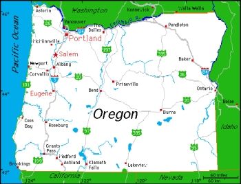 Oregon map