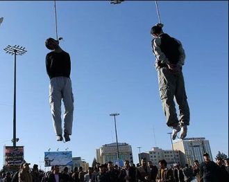 Image result for two men hanged