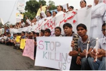 Christians across the country took to the streets to protest after 96 people were killed in the bombing of All Saints Church, Peshawar