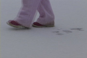 Walking in the snow