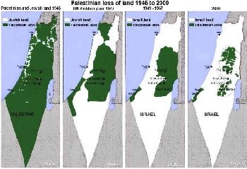 Israel's borders have expanded consistently throughout its six decades of history.