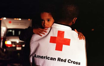 Red Cross volunteer