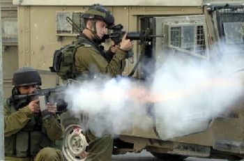 IDF forces firing in Gaza City