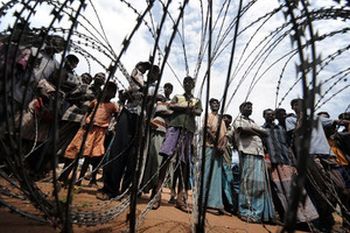 One of the camps used to hold Tamils after the end of the decades-long war in 2009.