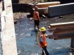 Crews working on the new bridge project