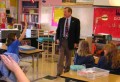 Oregon Governor Ted Kulongoski in a Salem elementary classroom
